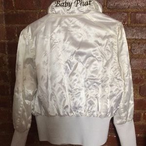 White satin Baby Phat jacket